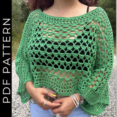 The verline sweater top crochet pattern